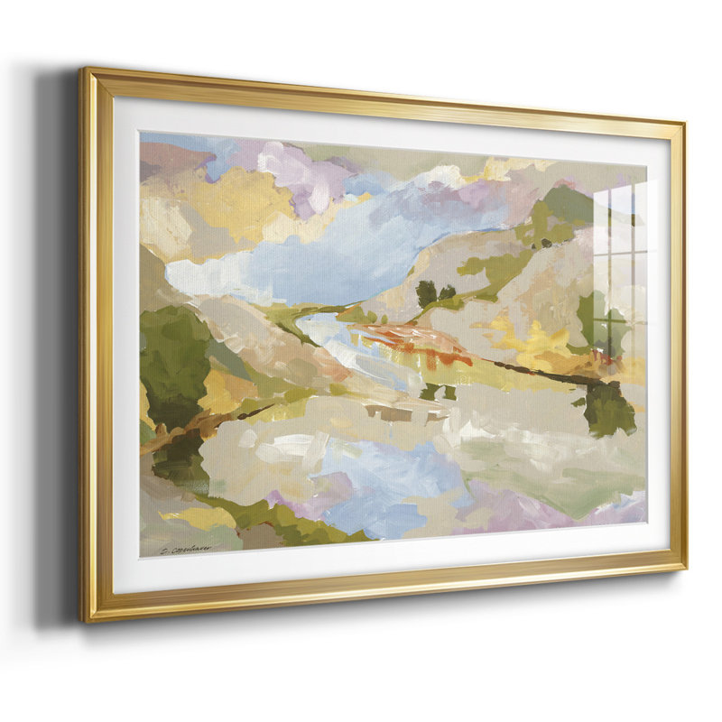 Uplands II, reproduction d'art encadrée, Or, H 15 po x l 21 po x P 1,5 po