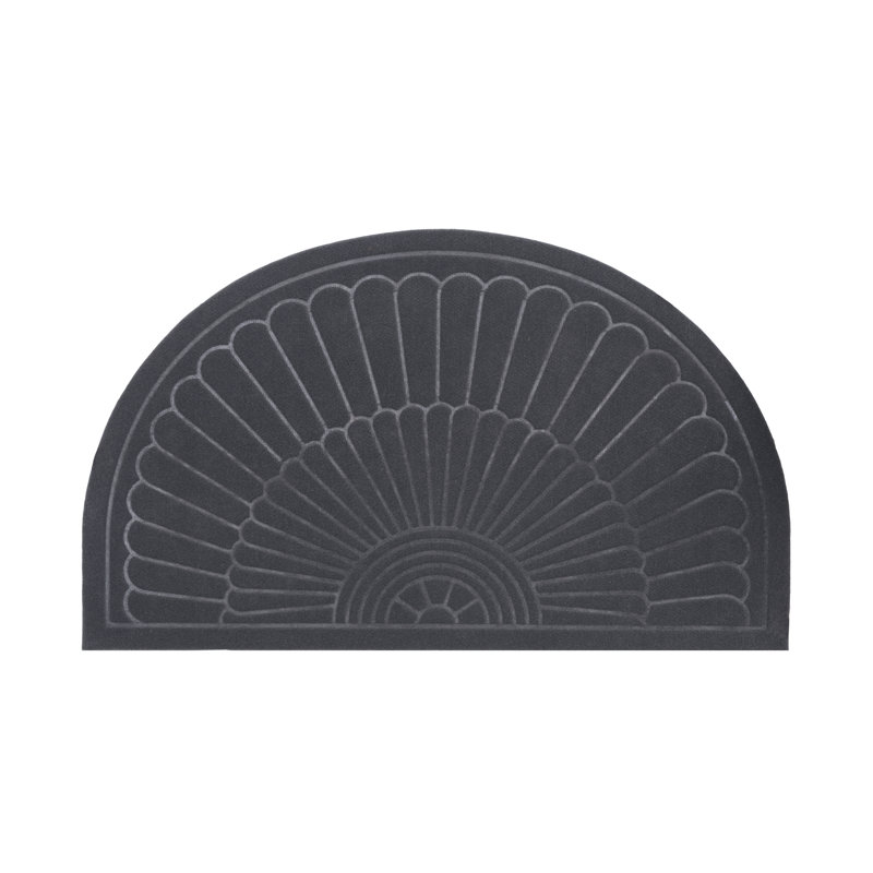 Canaan Non-Slip Outdoor Doormat, Gray