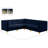 Enson Velvet L-Shaped Sectional Reversible-66767020