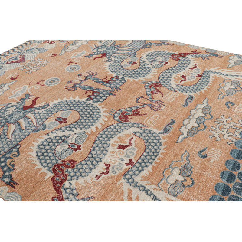Distressed Homage Animal Print Area Rug, Rectangle 5' x 7'