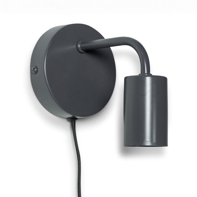 Carmala Plug-in Armed Sconce, Yes, Charcoal, 2