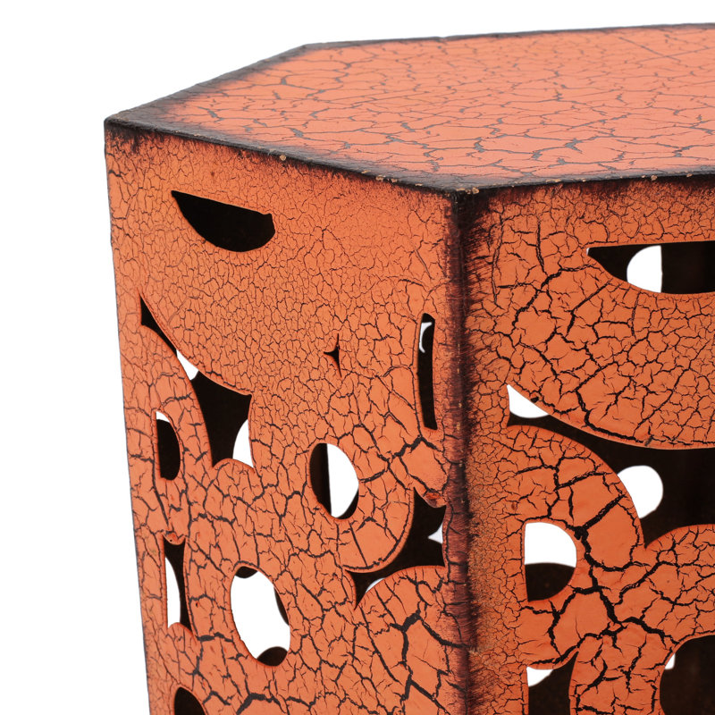 Deux tables d'appoint, orange pour les espaces intérieurs et extérieurs, h 22 po, aucun assemblage nécessaire, 2 tables et utilisation, H 22 po