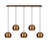 Sharrah Adjustable Height 5 - Light Kitchen Island Globe Pendant