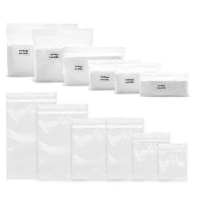 600 Piece Zipper Reusable Food Storage Bags Set -  Bonison, 00778942464470