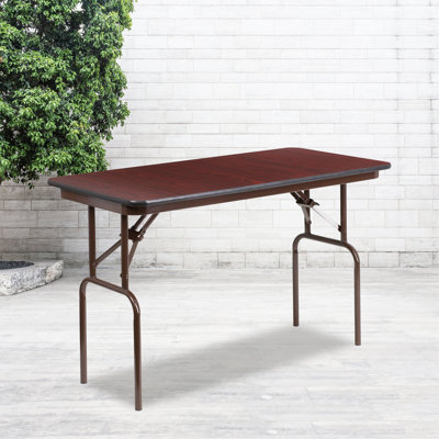 Table de banquet pliante en mélamine 24 po x 48 po Wofford