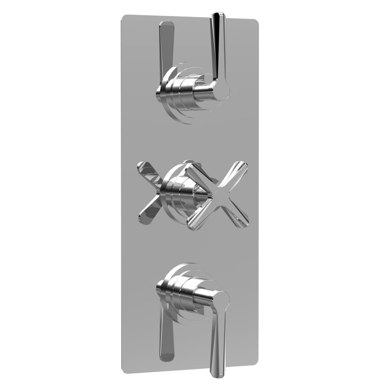 Triple Thermostatic Valve, Chrome