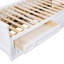 Lit plateforme en bois avec tiroirs