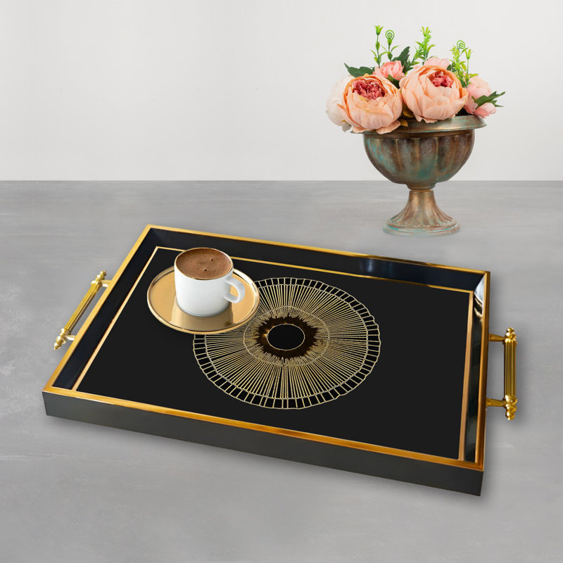 Elegant Glass Tray, 19.7 x 11.4 x 1.4 inches | 100% Durable Glass Construction | Easy to Clean with Damp Cloth | Ideal for Serving, Decorative Display, and Organizing | Stylish Addition to Home Décor