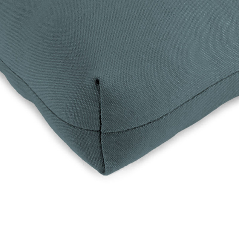 Outdoor Wicker Seat Cushion, Cast Lagoon Polyester