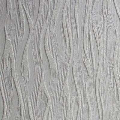 Caiger 10m L x 53cm W Abstract 3D Embossed Roll Wallpaper