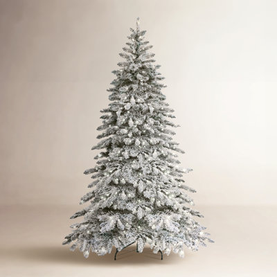 Frosted Pre-Lit Fir Christmas Tree