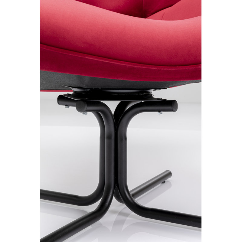 Oscar Armchair, 100 % red polyester