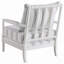 Chaise d'appoint rembourrée à rayures