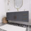 Ensemble de meuble-lavabo mural simple 60 "Spring-1857239701