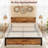 Bed Frame With Wood Headboard, Platform Bed Frame With Under Bed Storage-105306563