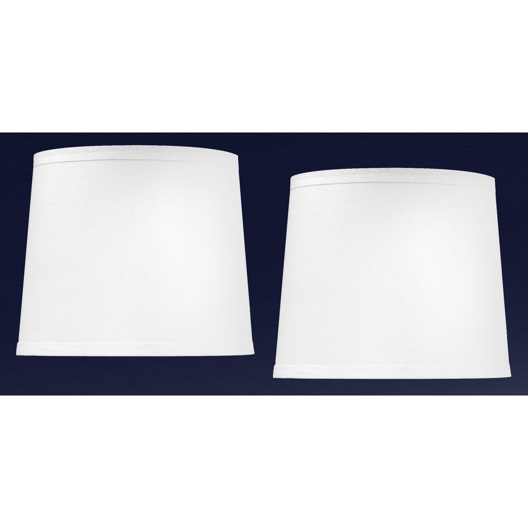 11'' H x 13'' W Linen Drum Lamp Shade (Set of 2) Medallion Lighting