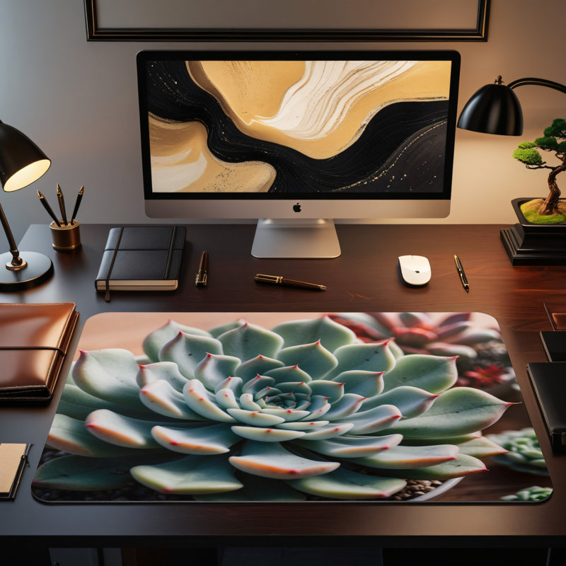 Polyester Desk Pad, 14.4x12.1