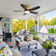 42 Inch Flush Mount Ceiling Fans With LED Light 22W And Remote Control 5 ABS Fan Blades For Bedroom Patio