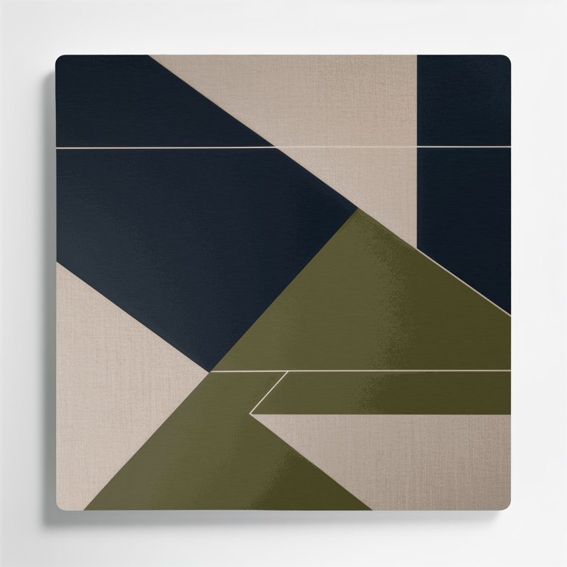 Hard Edge 98, art mural gris en métal