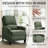 Upholstered 30.3'' Wide Push-Back Manual Recliner Chair for Living Room Set of 2-1570534119