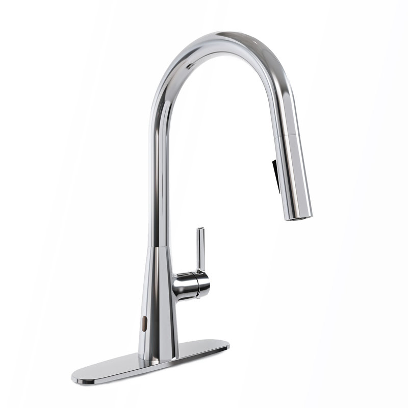 Modern Touchless Pull-Down Kitchen Faucet, Chrome