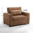 Kridia 77'' Faux Leather Reclining Sleeper Sofa-1970477575-1970477576