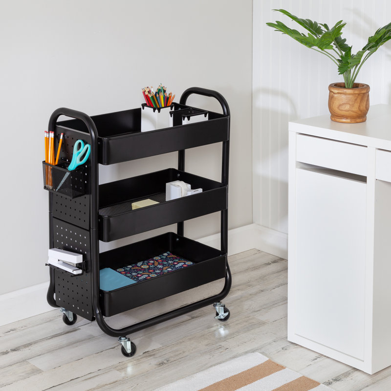 31.7'' H x 25.9'' W Utility Cart with Wheels