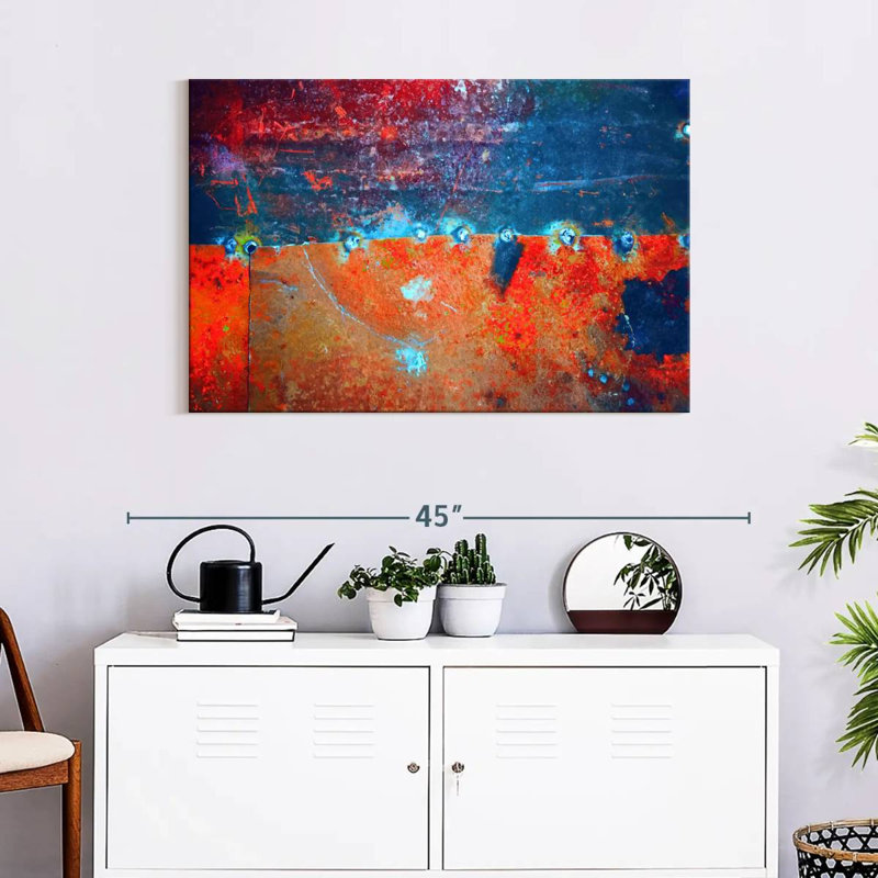 Avery Rust Abstract, 24" H x 36" W