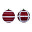 Vickerman Glitter Ornament Assortment. 2 plaid, and 2 horizontal stripes.-502522959-502522944