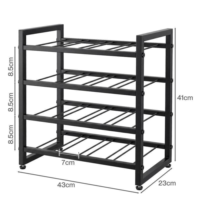 Wine Bottle Rack Black