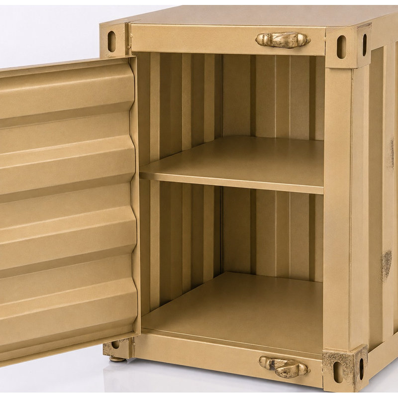 Armoire d'appoint avec rangement en métal Industrial