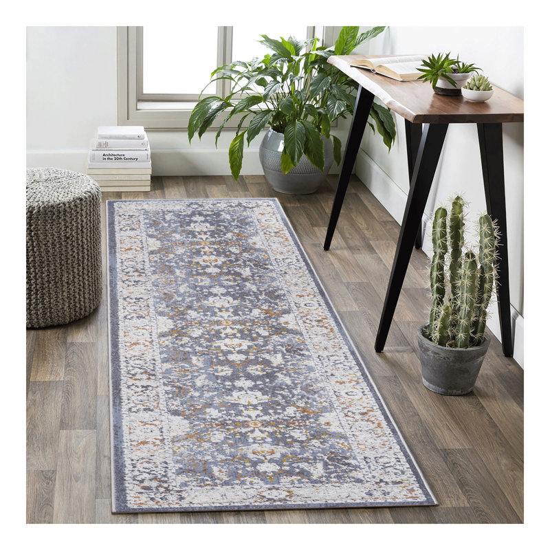 Collection Blue/Traditional Non-Shedding Living Room Bedroom Dining Home Office Stylish and Stain Resistant Area Rug