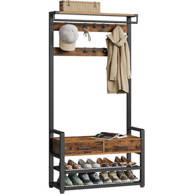 Alis Hall Tree 80cm Wide with Shoe Storage