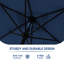 3M Large Square Paraso with UV, Garden Sun Shade Canopy Patio Outdoor Umbrella-1555254048