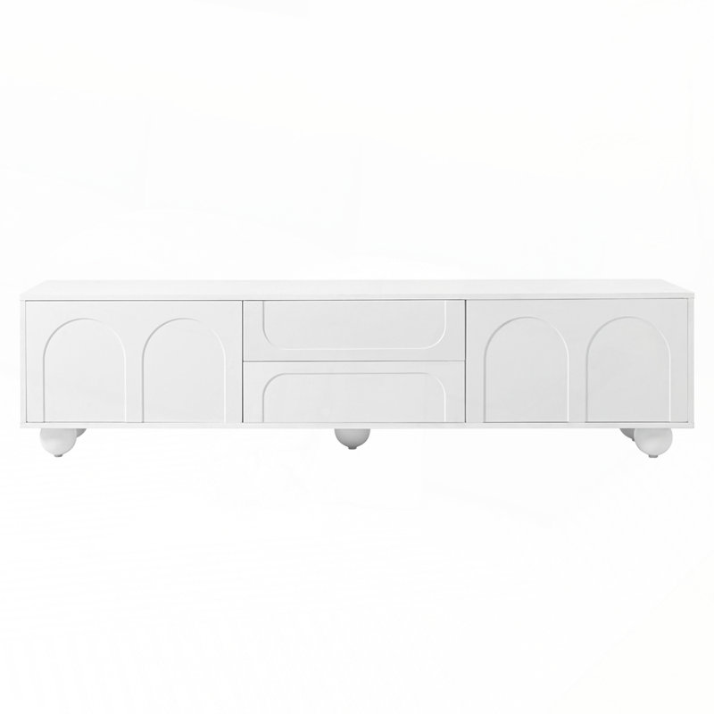 Meuble télé 69,6 po, Blanc