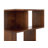 Ashburn Wood 4 Shelves Storage Brown Shelving Unit with Open Frame Design