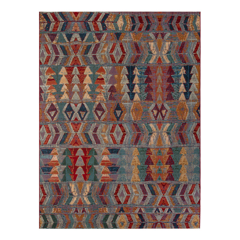 Tapis d'extérieur moderne Tolland Multi_Unique Loom Tamarindo, Rectangle 9 pi x 12 pi