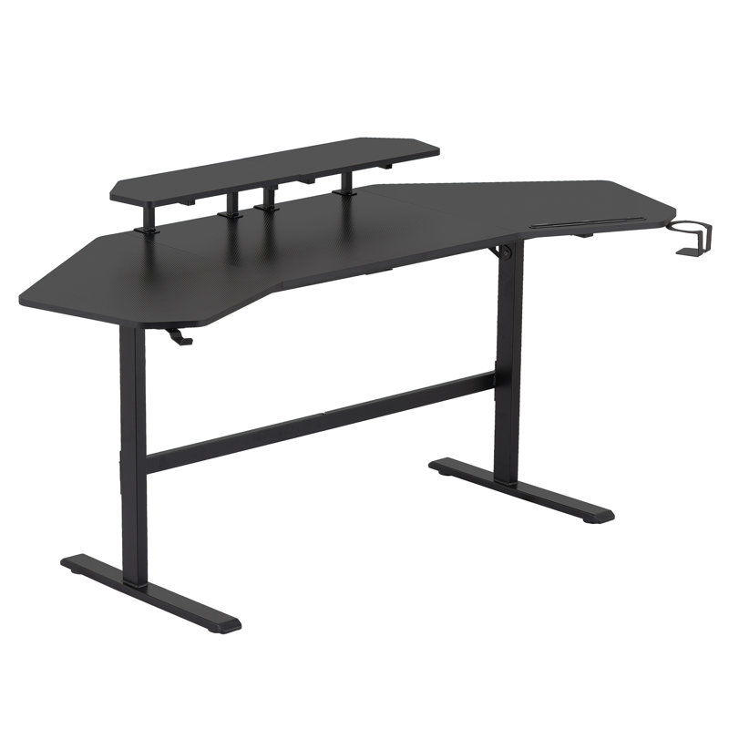 Bureau de jeu Techni Sport, H 35 po x l 70,5 po x P 29 po, Noir