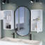 Armoires de salle de bain blanches - 2 fixations murales avec tablette ouverte pour des poignées de pharmacie efficaces et élégantes-727276856