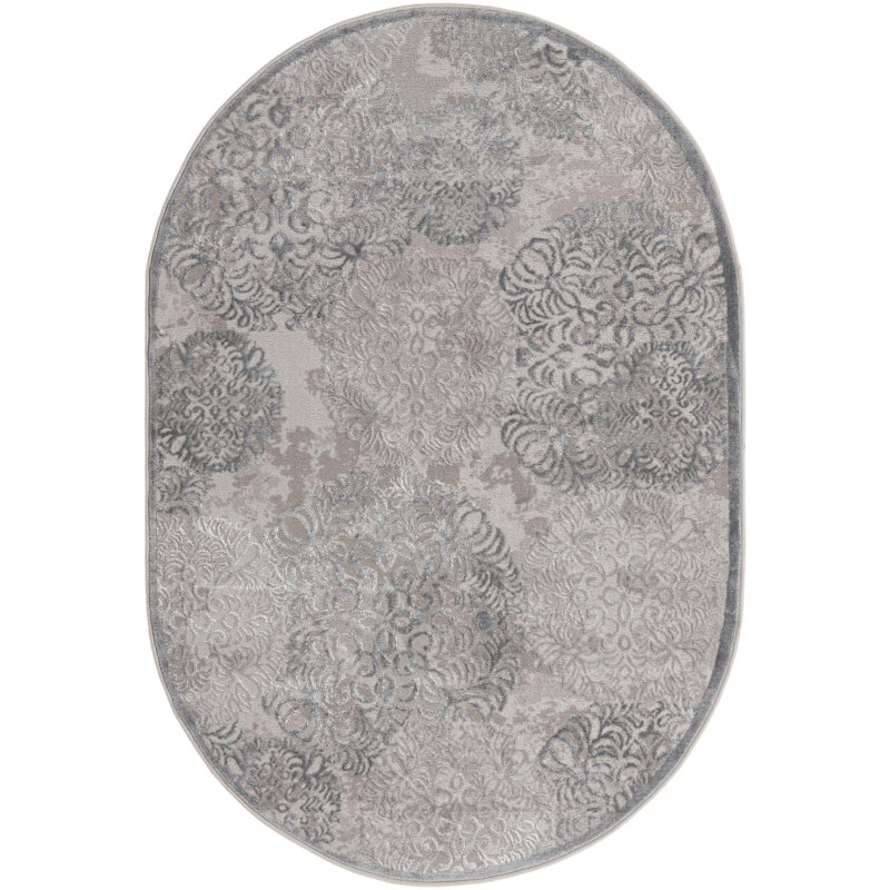 Glencoe Ikat Indoor Rug, Oval 4' x 6'