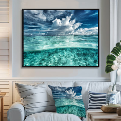 " Amazing Underwater Seascape And Clouds "