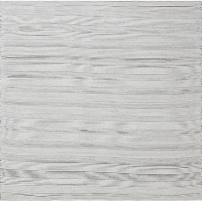 Modern One-of-a-Kind Rectangle 6'5" X 6'7" New Age Wool Area Rug in Gray
