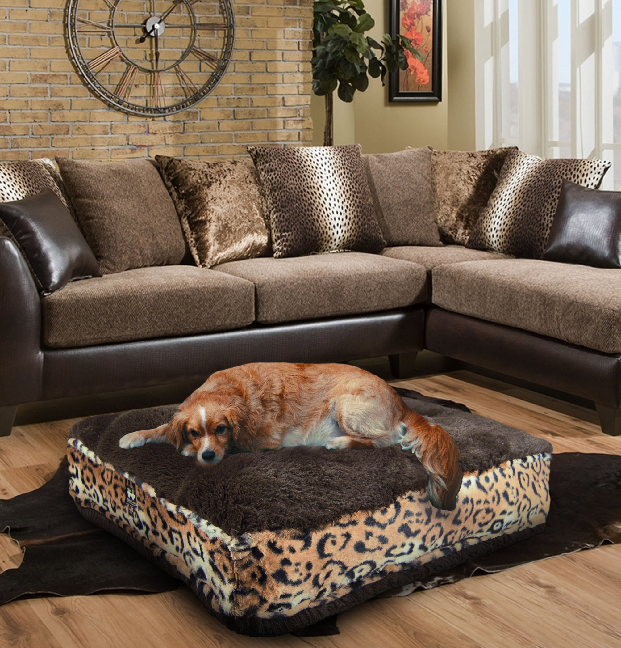 Pretor Puprug Runner Faux Fur Memory Foam Dog Curve Mat