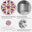 Horloge murale rose et rouge-77789501