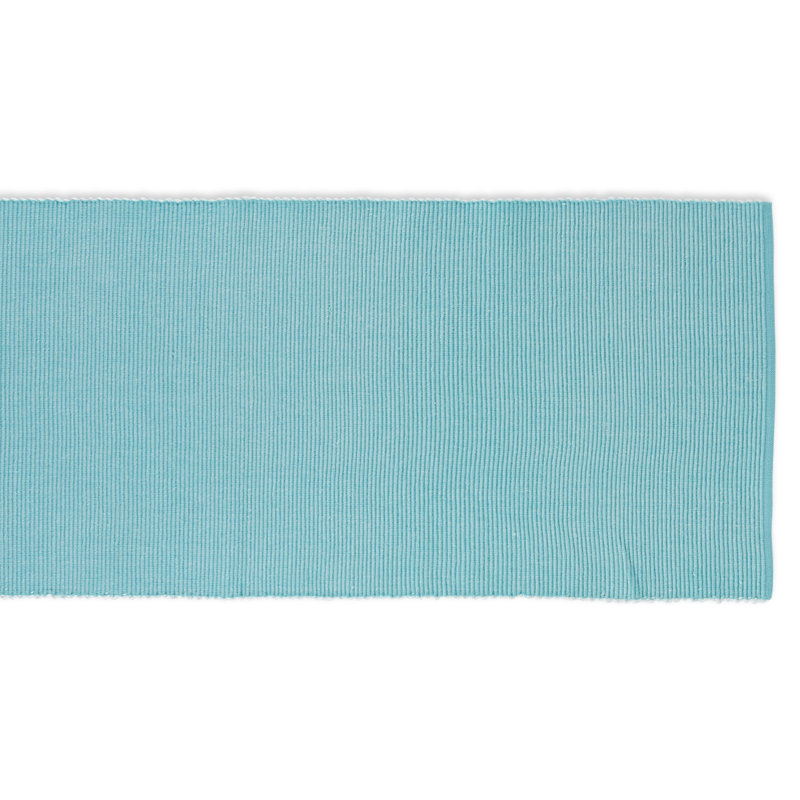 100% Cotton Table Runner, 72" x 13", Aqua