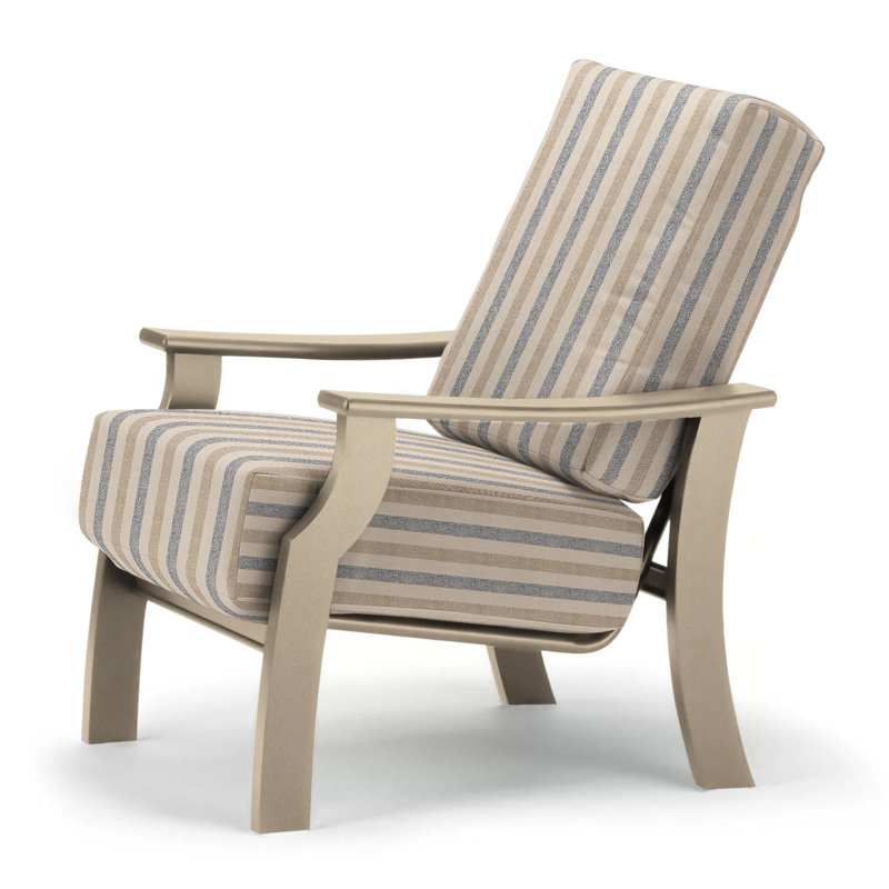 St. Catherine Outdoor Lounge Chair, Canvas Granite Sunbrella® Canvas, Textured Desert