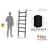 Gracie Oaks 6.4ft Wooden Blanket Ladder,24in Wide-80078266