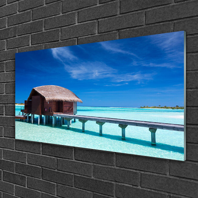 Architecture South Sea Beach House - Unframed Photograph on Glass