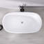 Baignoire de trempage autoportante en acrylique avec drain central 55 po x 30 po-93390113