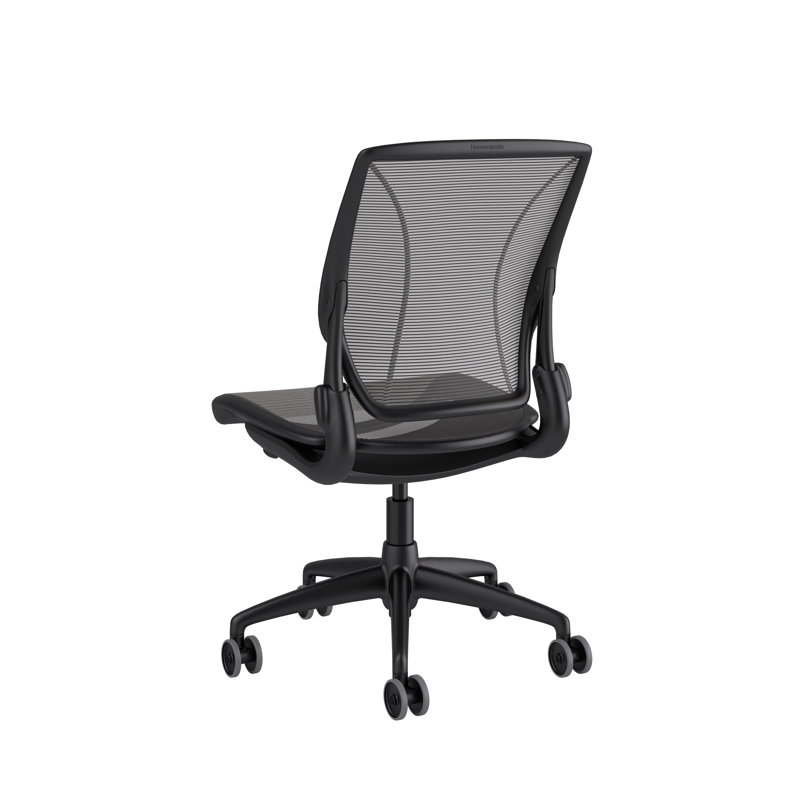 World Mesh Task Chair, Black, Adjustable, Black